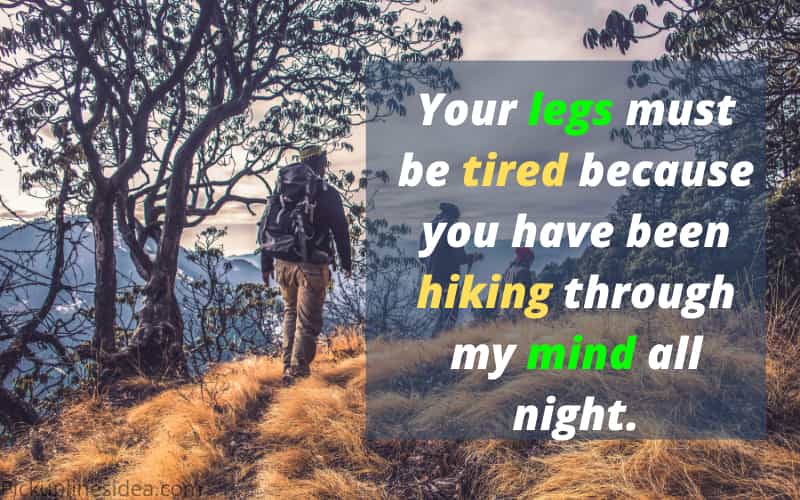 hiking pick up line