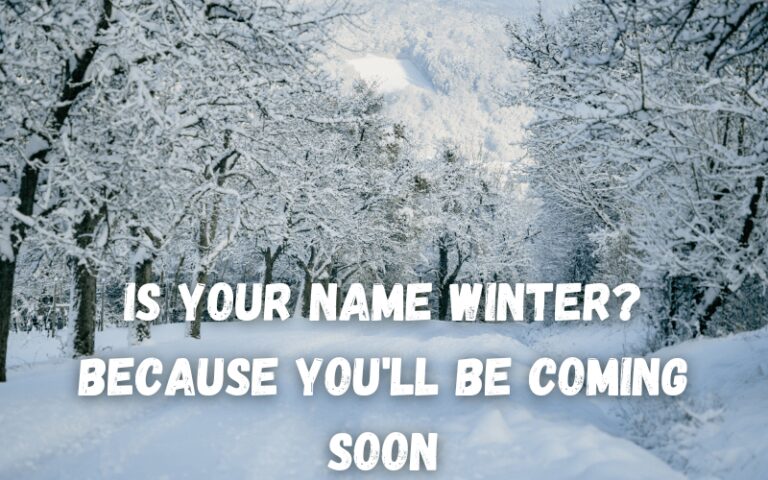 Is Your Name Winter Pick Up Lines?