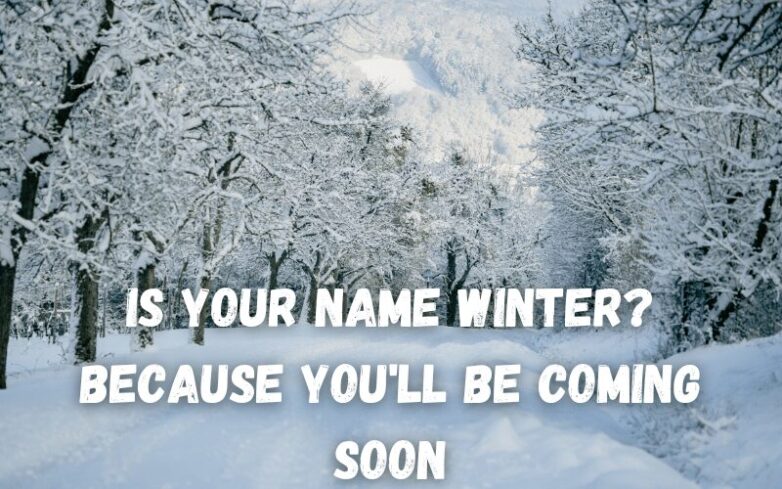 Is your name winter pick up line